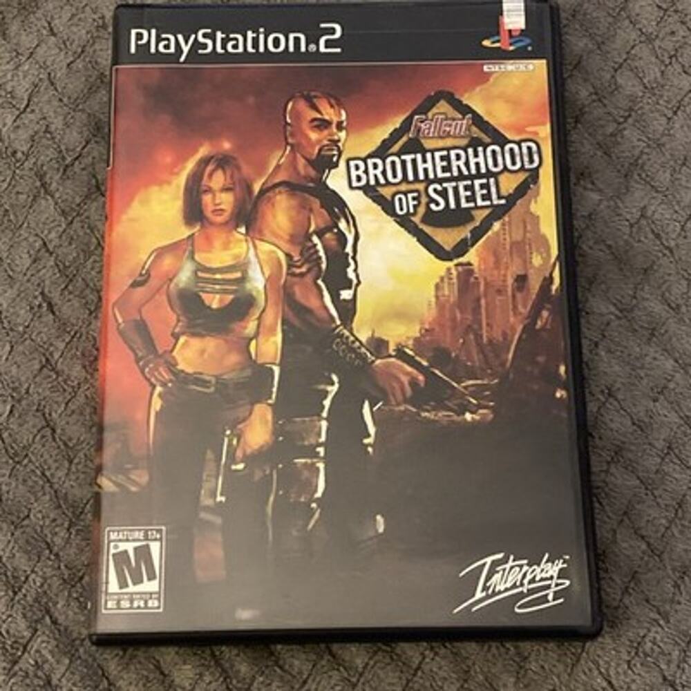 Fallout: Brotherhood of Steel (PS2, 2004) Disc Complete CIB Manual TESTED